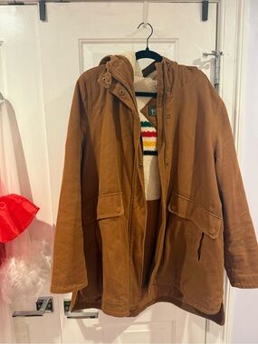 Pendleton Brown Hooded Sherpa Jacket